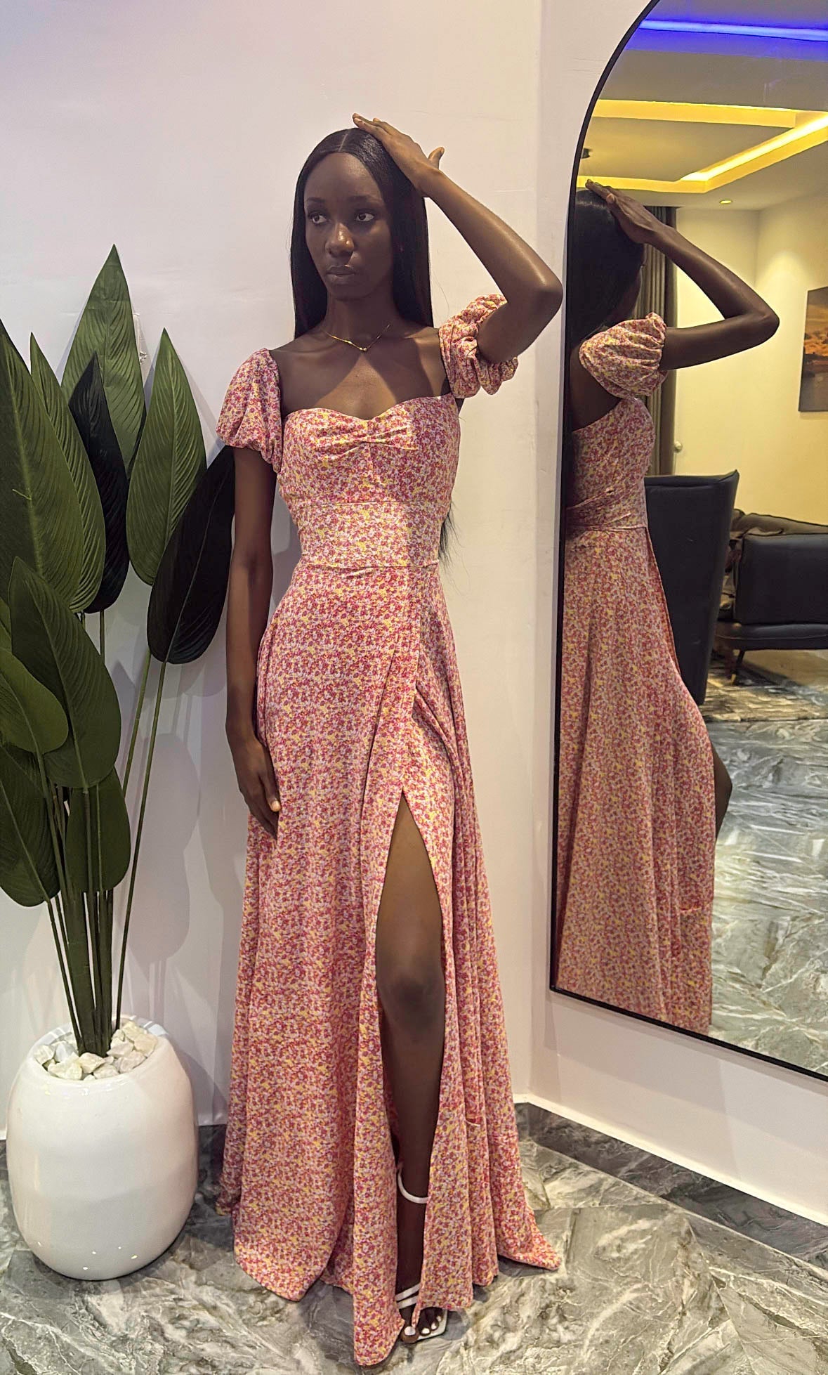 Pink Agbani Maxi Dress