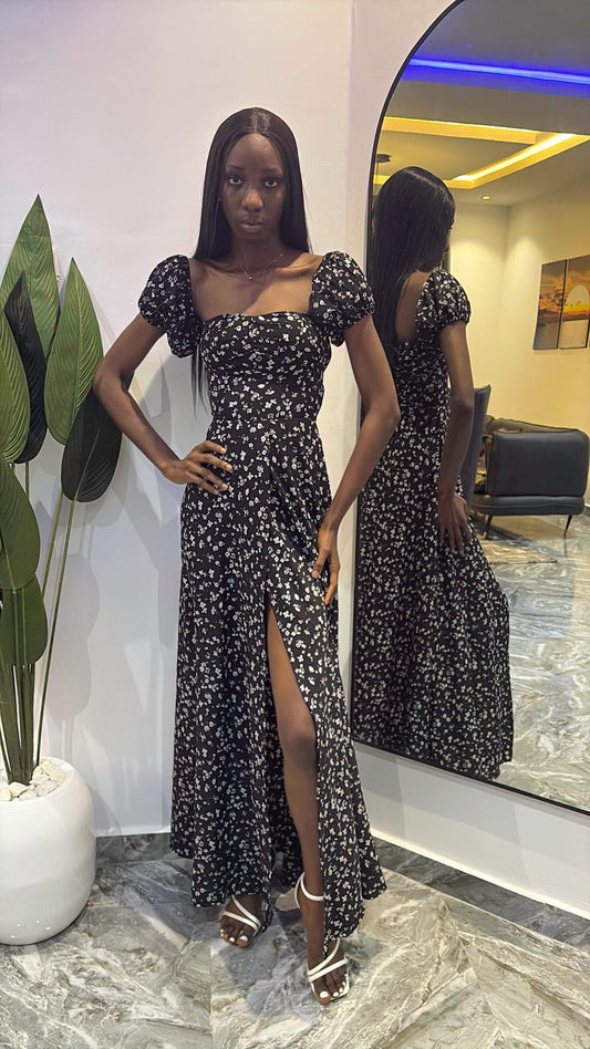 Black Agbani Maxi Dress