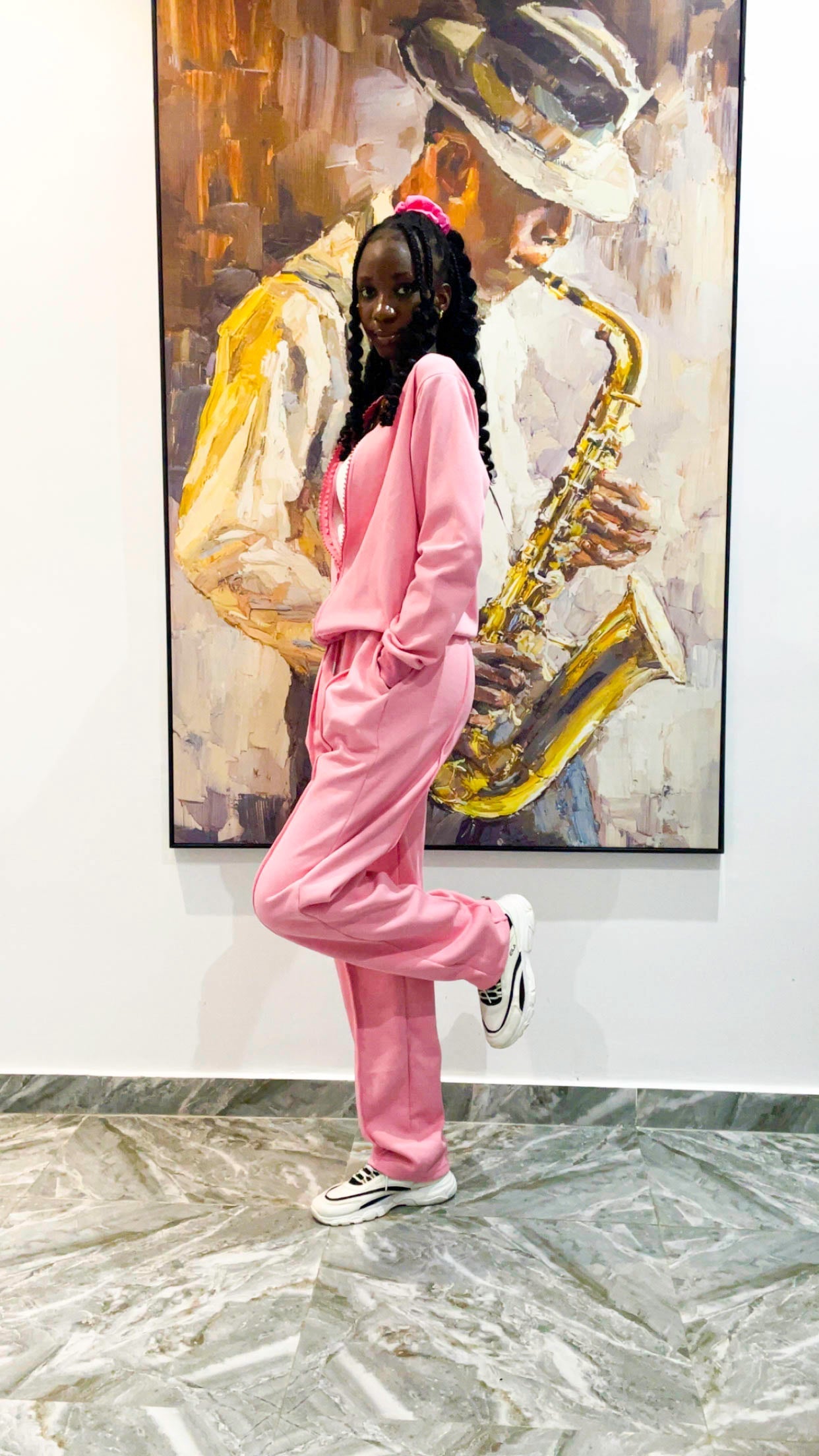 Pink Tallest Sweat Set