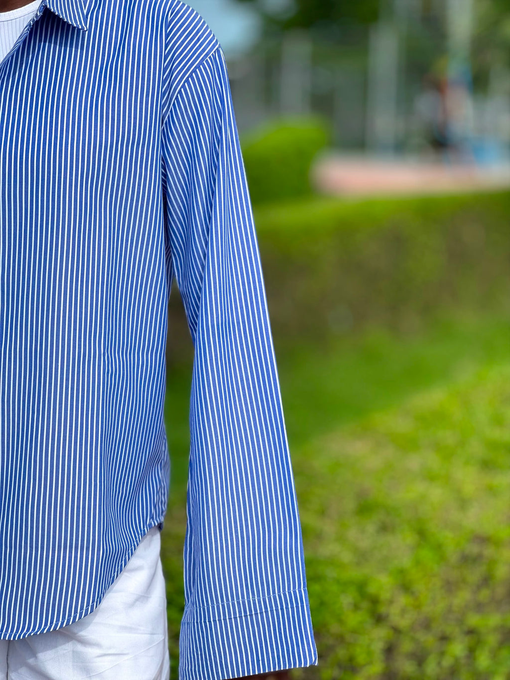 The Longy Stripe Shirt — Blue