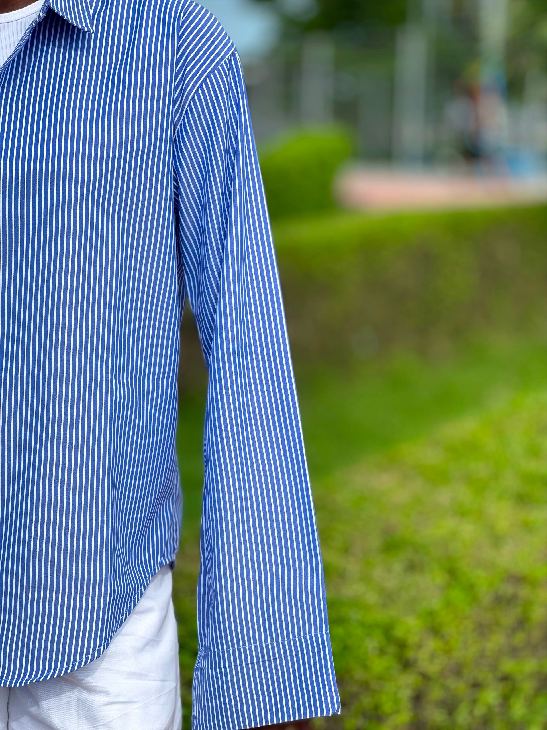 The Longy Stripe Shirt — Blue