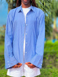 The Longy Stripe Shirt — Blue
