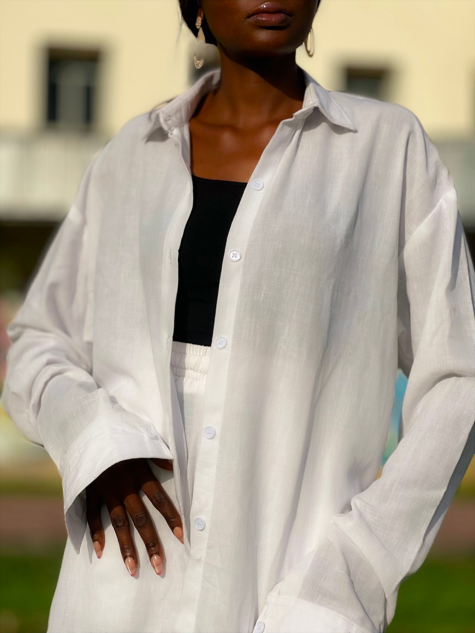 Ogologo Linen Set — White