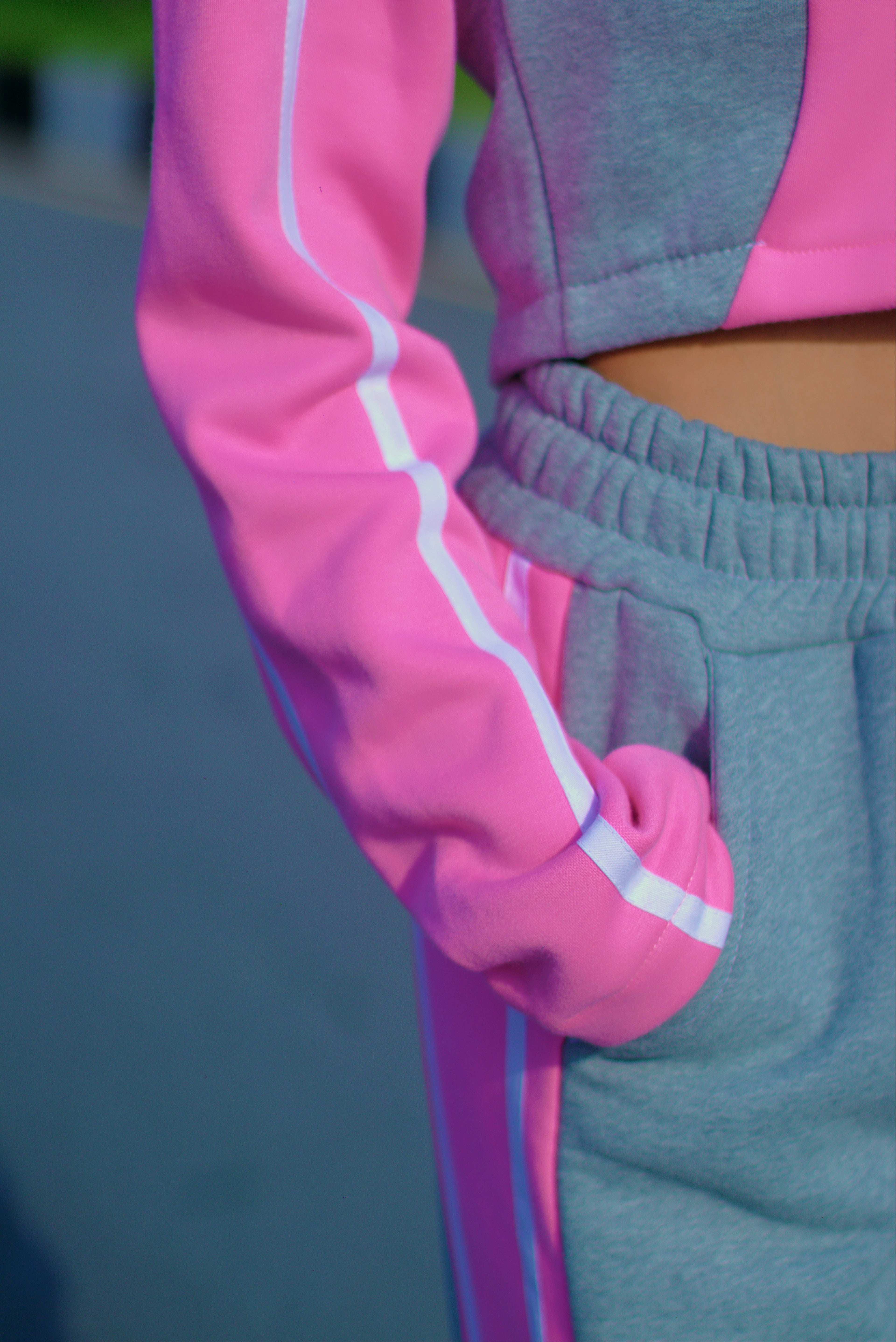 Pink & Grey Longinus Sweat Set (Pre-Order)